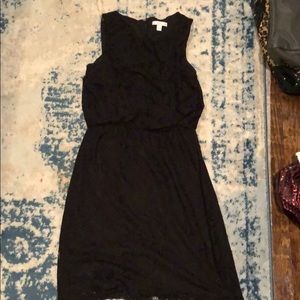 Lace Black Dress w Cinched Middle